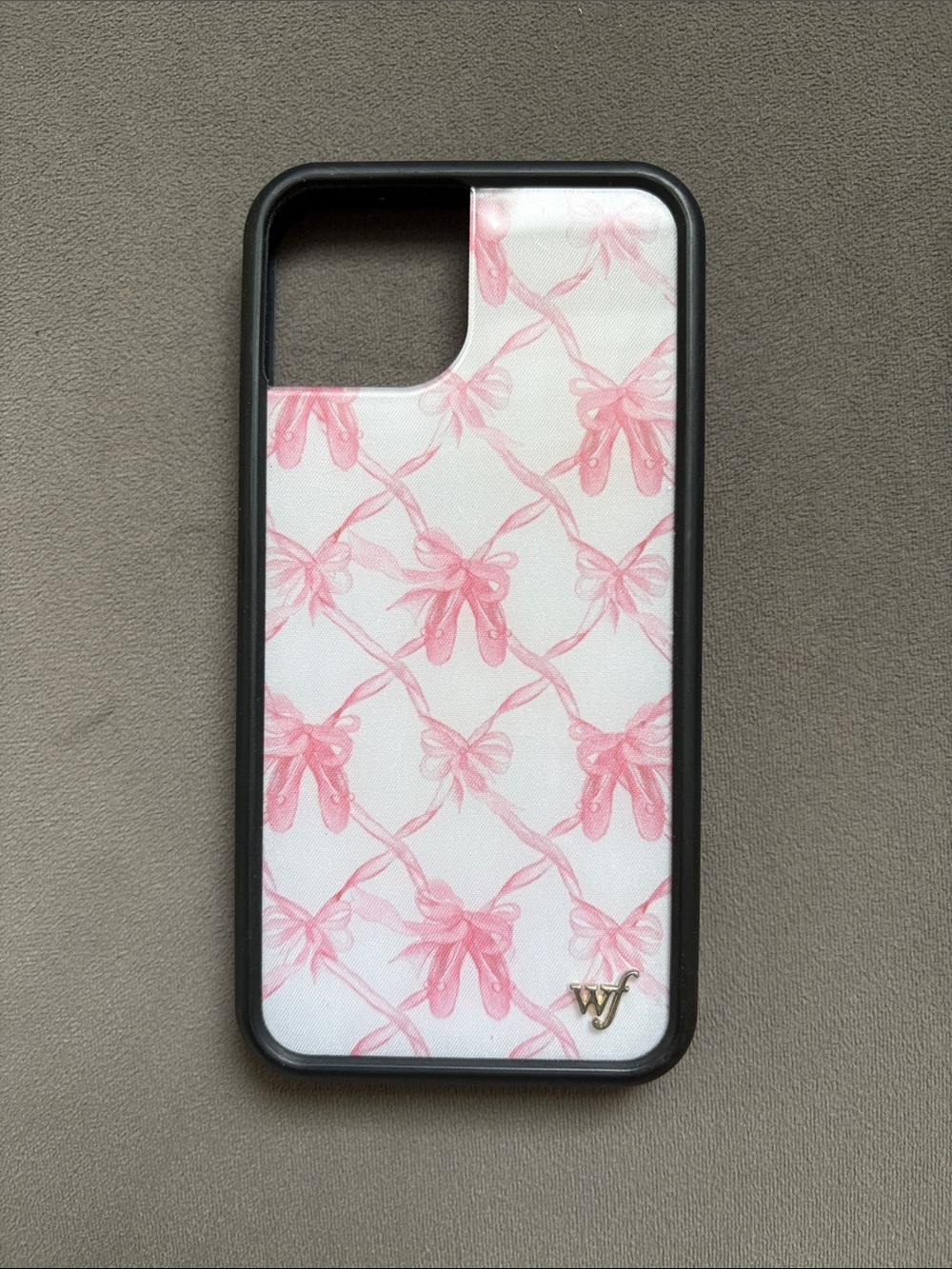 (iphone 13) authentic pink ribbon wildflower case
